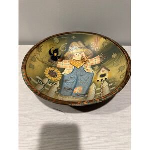 Fall Decor Bowl Scarecrow Crow Sunflower Autumn‎ Decorative Dish Tray